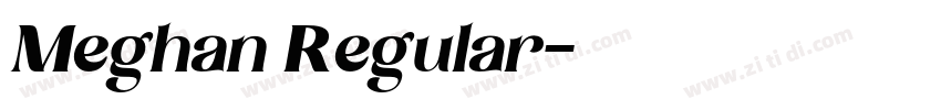 Meghan Regular字体转换